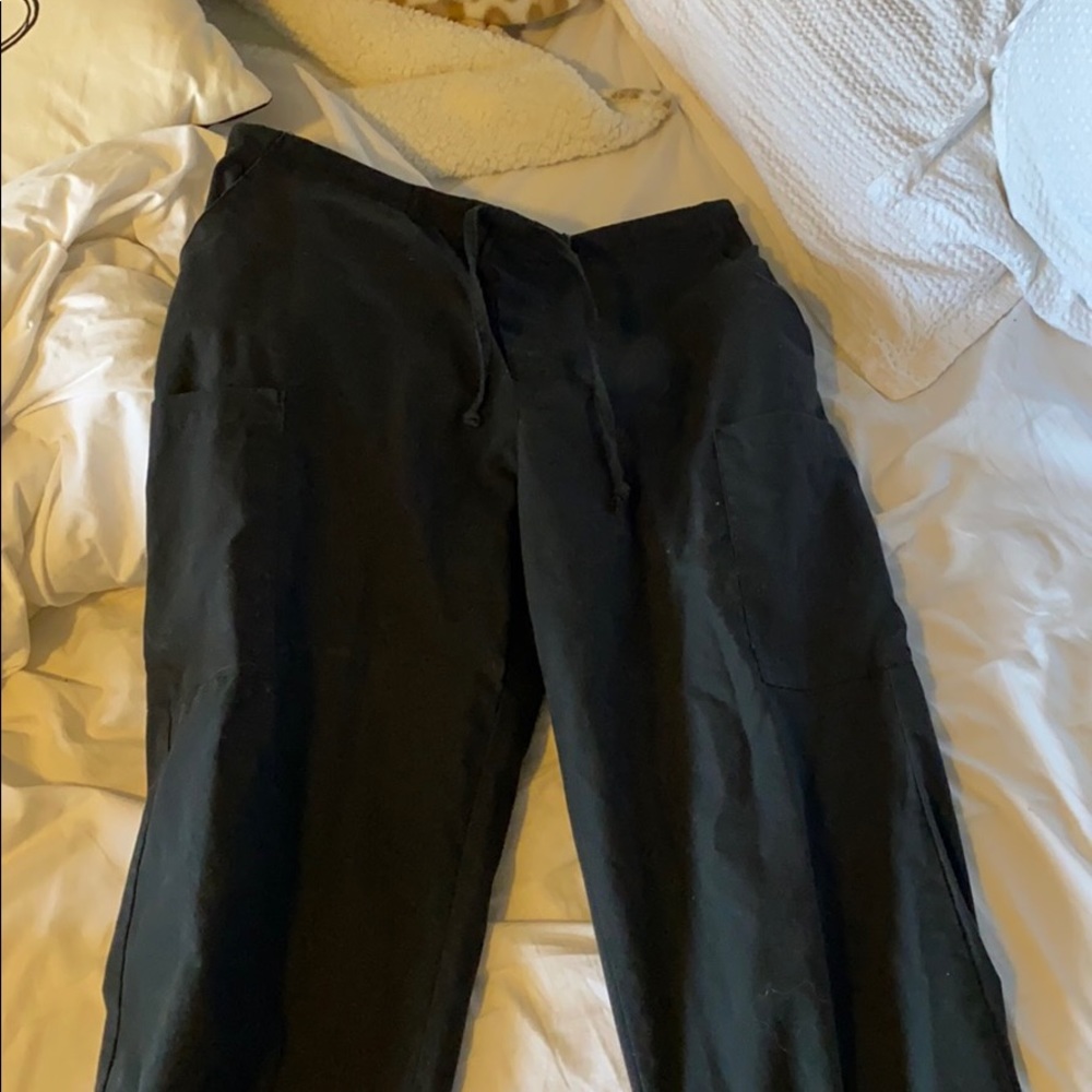 Black scrub pants